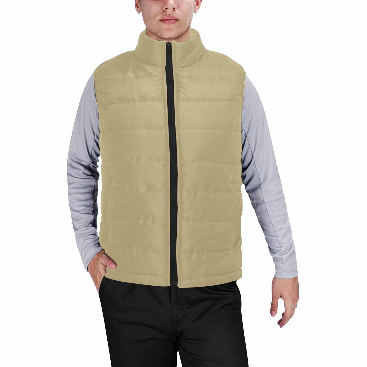 Sand Dollar Brown Mens Padded Vest-0