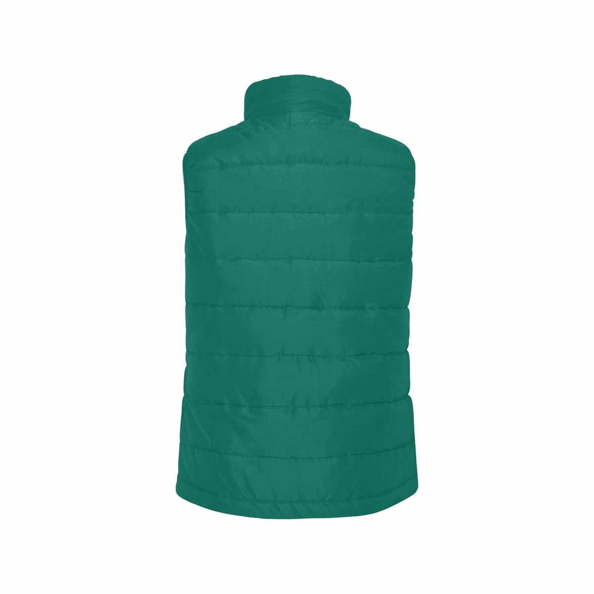 Teal Green Mens Padded Vest-3