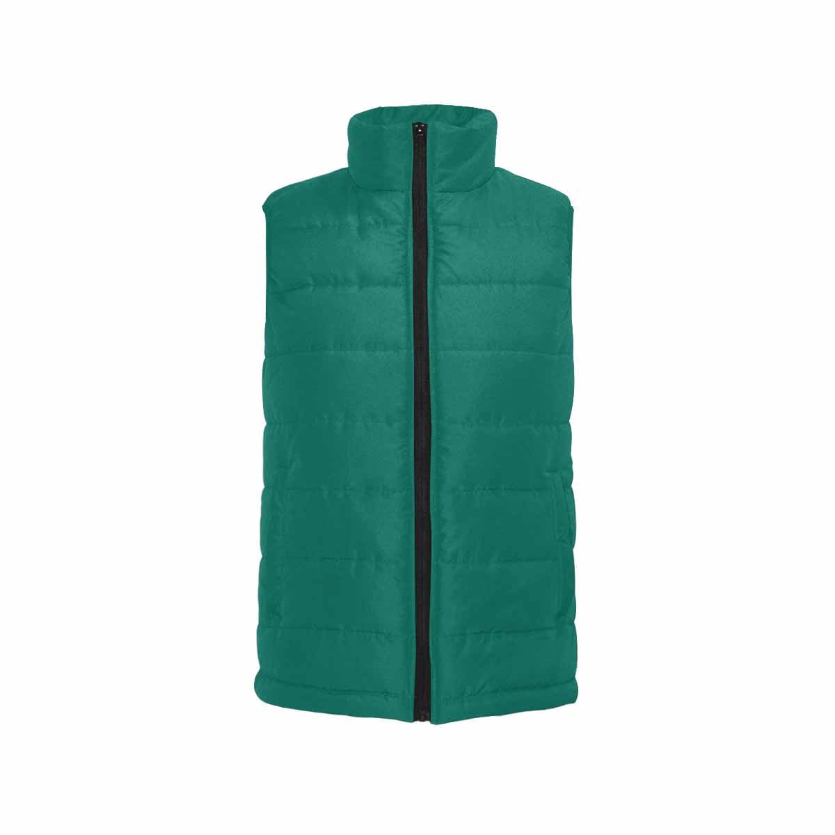 Teal Green Mens Padded Vest-2