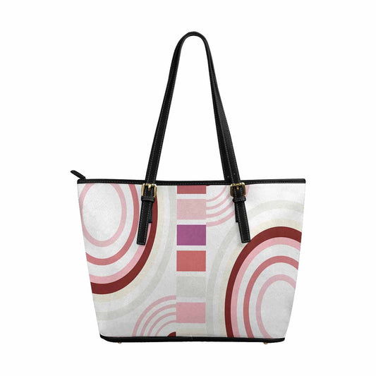 Large Leather Tote Shoulder Bag - Multicolor Handbag-0