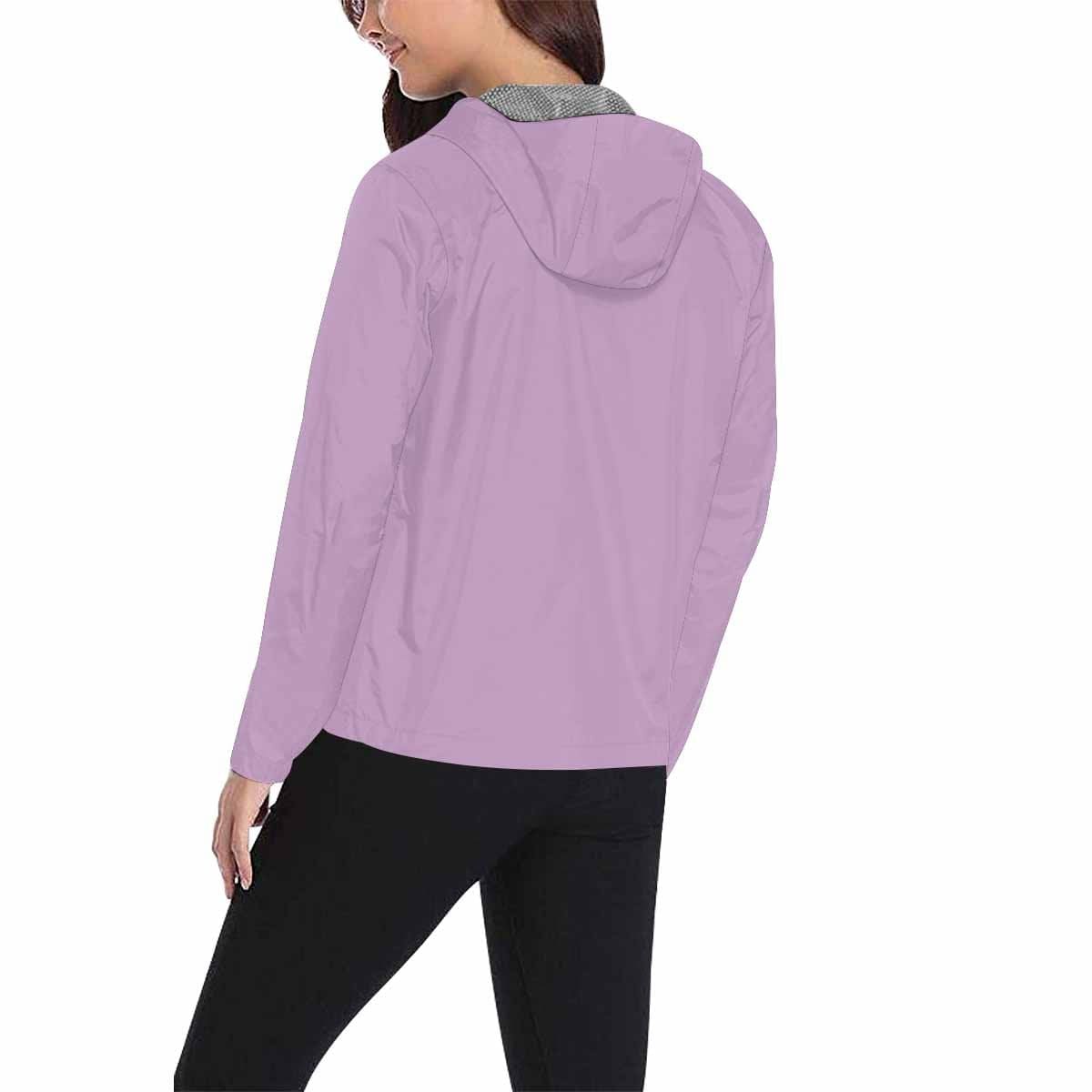 Lilac Purple Hooded Windbreaker Jacket - Men / Women-4