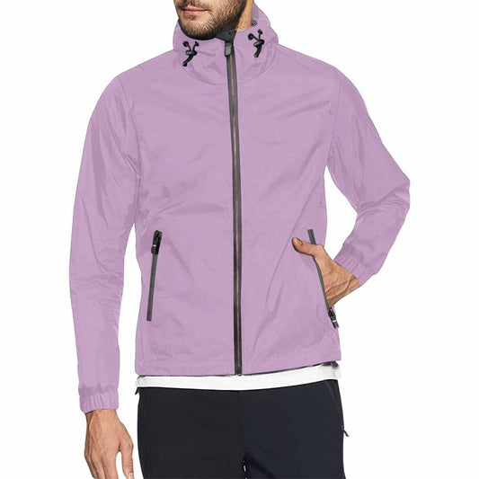 Lilac Purple Hooded Windbreaker Jacket - Men / Women-0